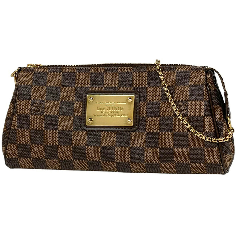 Louis Vuitton Eva Shoulder Bag Crossbody Handbag Damier Brown